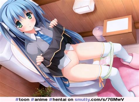 Anime Hentai Toilet Skirtup Pantiesdown Urine Peeing Surprised Sanitarynapkin