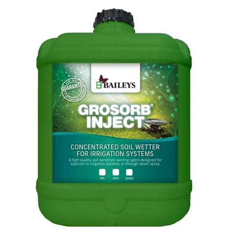 Soil Wetting Agent Liquid Grosorb Inject Baileys Fertilisers