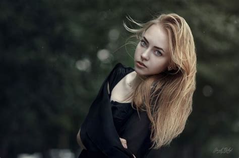 Fond Décran Aleksandra Smelova Femmes Yeux Verts Blond Portrait