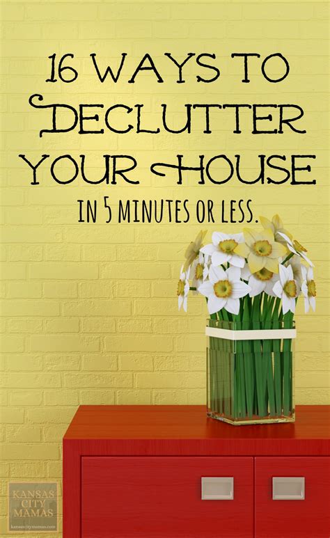 How To Declutter Your House In Five Minutes 16 Easy Ways