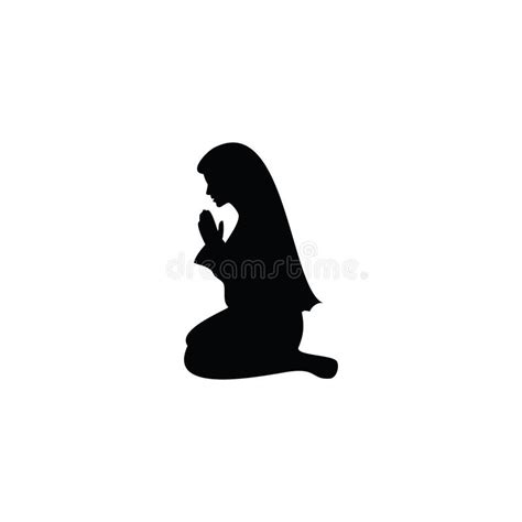 Praying Woman Stock Vector Illustration Of Belief Believe 218124356