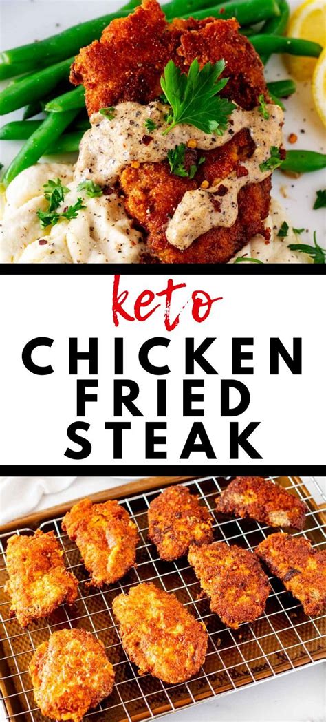Keto Chicken Fried Steak With Gravy Kicking Carbs Recipe Keto