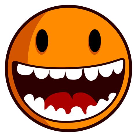 Orange Happy Face Clipart Clipart Best