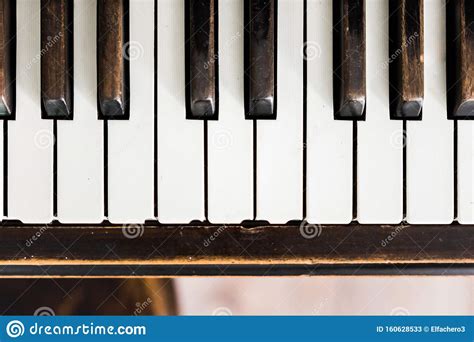 Vintage Brown Wood Upright Piano Keys Stock Image Image Of Dark