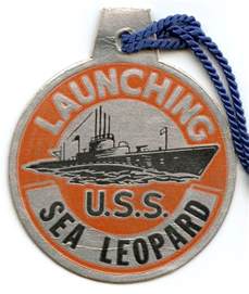 Wwii Submarine Launch Tag For Uss Sea Leopard Ss 483 Portsmouth Navy