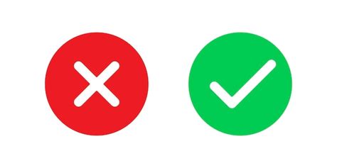 Premium Vector Yes And No Icon Signs