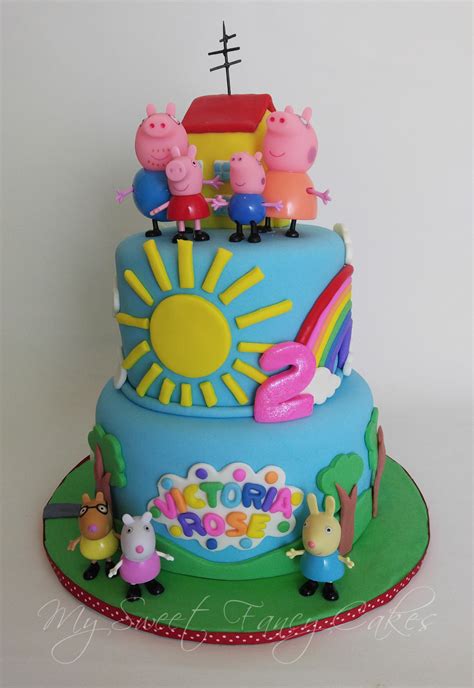 See more party planning ideas at catchmyparty.com! Peppa Birthday Cakes