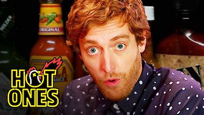 Watch Hot Ones Season Episode Thomas Middleditch Does Improv While Eating Spicy Wings