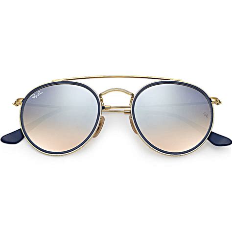 Ray Ban Round Double Bridge Oro Rb3647n 0019u Óptica Lunic Vigo