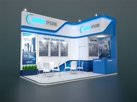 3d Model Exhibition Stand Design 013 By Fasih Lisan At