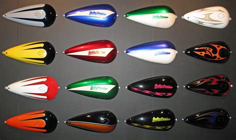 Killer custom is the best source for motorcycle parts and accessories. Multi Colored Custom painted Harley-Davidson gas tanks ...