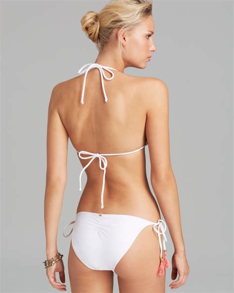 Lyst Pilyq Spring Raja Triangle Halter String Bikini Top My Xxx Hot Girl