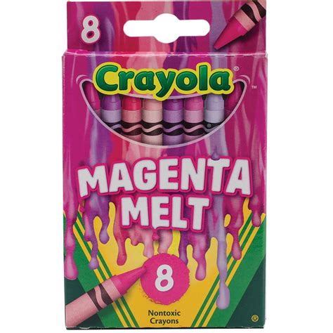 Crayola Meltdown Crayons 8pkg Magenta