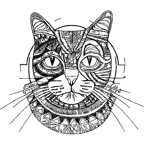 Cat Coloring Page · Creative Fabrica