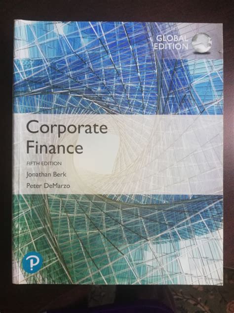 Corporate Finance Jonathan Berk Peter Demarzo Hobbies And Toys Books