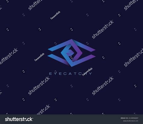 Vision Logo Design Template Logo Combination Stock Vector Royalty Free
