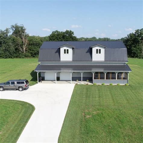 Barndominium House Post Frame Homes Residential Building Gambrel