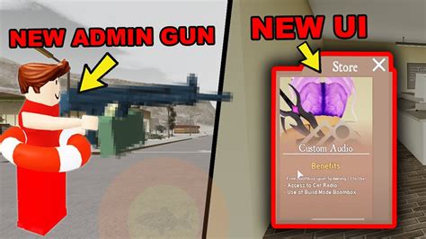 New Admin Gun New Ui Design Update In Anomic Roblox Anomic Update Youtube