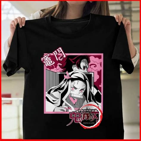 Sale Nezuko Demon Slayer Tanjiro Kimetsu No Yaiba Anime T Shirt 2199