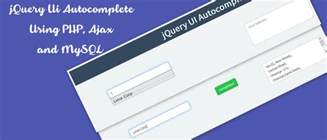 Jquery Ui Autocomplete For Two Fields Using Php Ajax And Mysql