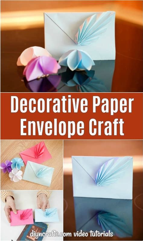 Decorative Origami Paper Envelope Craft Video Tutorial Diy And Crafts