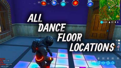 All Dance Floor Locations Fortnite Youtube