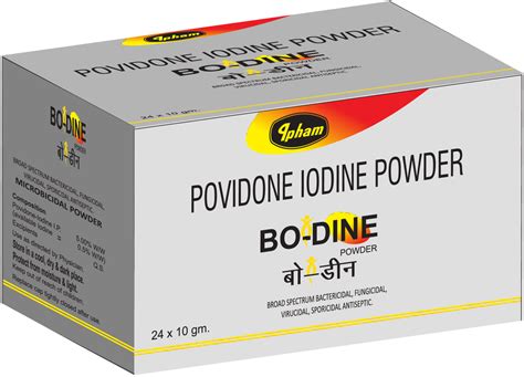 Povidone Iodine Microbicidal Powder Packaging Type Bottle Packaging