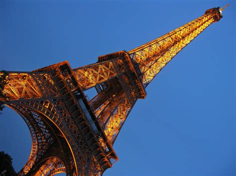 รูปภาพ สถาปัตยกรรม อาคาร เมือง หอไอเฟล ปารีส ฝรั่งเศส ตอนเย็น