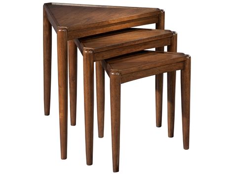 This type of project is popular with the diy crowd because there is a large threshold of materials that you can use (home center dimensional lumber, premium woods my interpretation of the farmhouse table is no exception, though i did try to put my own twist on this. Hekman Mid Century Modern Walnut Nesting Tables | HK951308MW