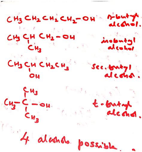 2 How Many Alcohols With Molecular Formula C4h10o Are Chiral In Nature