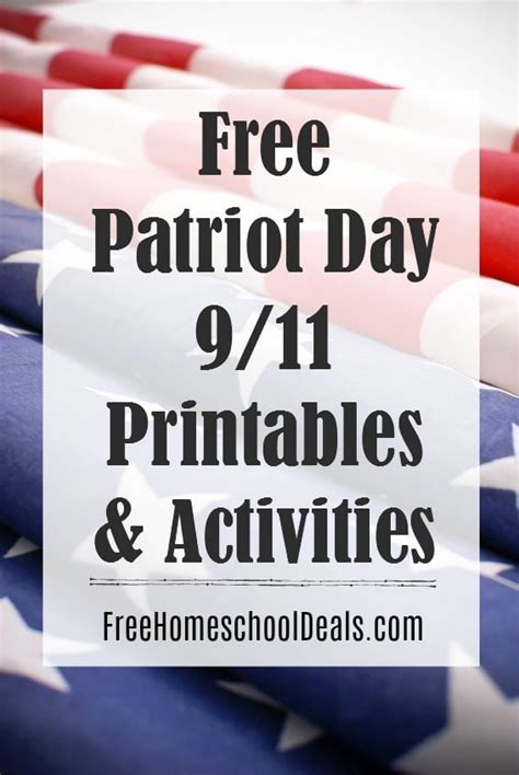 patriot day  activities  printables  homeschool deals