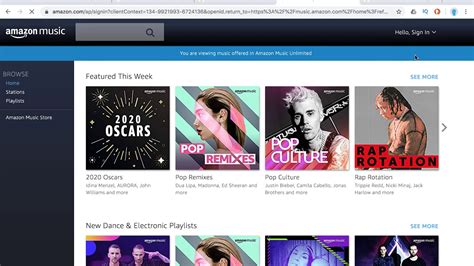 Amazon Music Web Player Overview Youtube