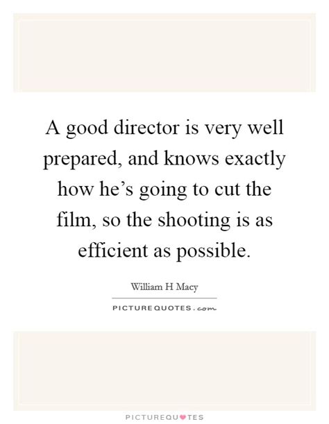 Share on the web, facebook, pinterest, twitter, and blogs. A good director is very well prepared, and knows exactly how... | Picture Quotes