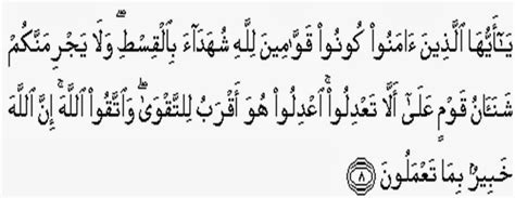 Bertaqwalah kepada alloh, sungguh alloh sangat berat siksanya. Islami: 1 Hari 1 Ayat | QS. Al-Maidah (5): 8