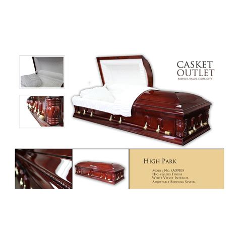 Wood Casket High Park Cherry Wood Casket Funeral Casket Outlet