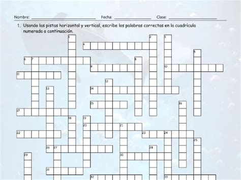 Please wait until a new puzzle has been generated and try again. Very Easy Spanish Crossword Puzzles - How To Eat Play And ...