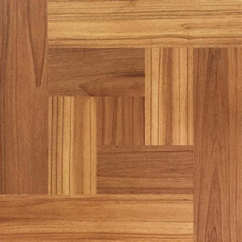 Take Home Sample Brown Wood Parquet Peel And Stick Vinyl Tile