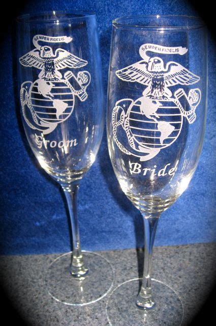 Personalized Engraved Military Air Force Army Navy Marines Engraved Ts Army Glasses