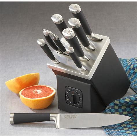 9 - Pc. Iron Chef America™ Forged Cutlery Set with Knife ...