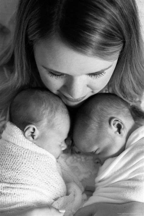 Mother Holding Newborn Twins Natural Newborn Photography Bay Area