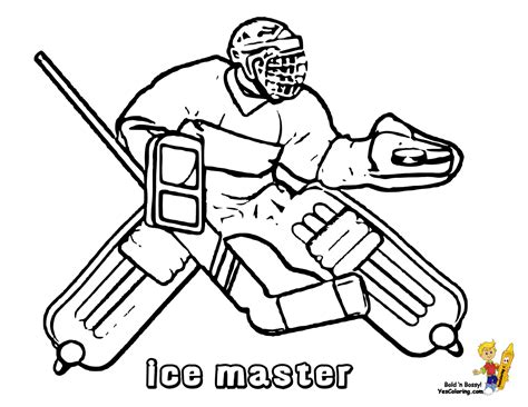 Montreal Canadiens Goalie Coloring Pages Coloring Pages