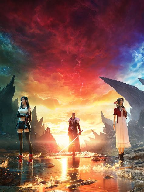 Aerith Gainsborough Sephiroth Tifa Lockhart Final Fantasy Final Fantasy Vii Final Fantasy
