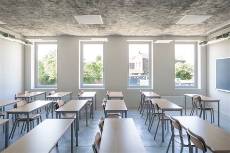 Gallery Of New Classrooms Marcinelle Lt A Open Architectes Classroom Architecture