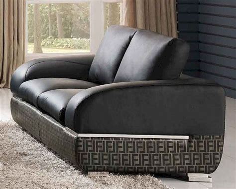 Sofa living room new italian leather cowhide three person. Modern Italian Leather Loveseat ESF8001L
