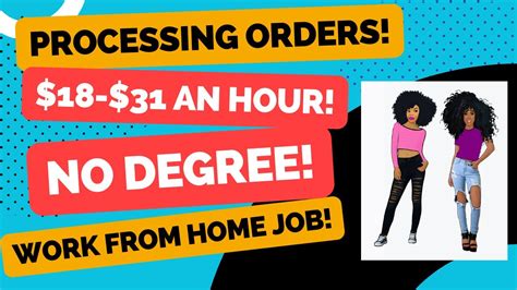 High Paying Online Job Processing Orders Work From Home Job No Degree Remote Job Hiring Now