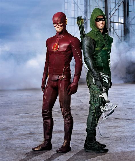 Barry Allen The Flash Oliver Queen Green Arrow Arrow Photo