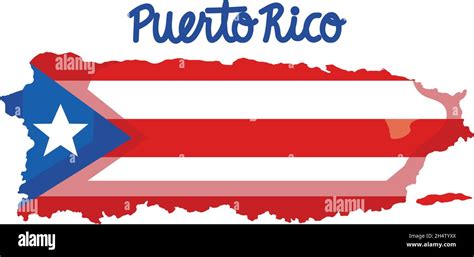Puerto Rico Flag Painted Stock Vector Image And Art Alamy