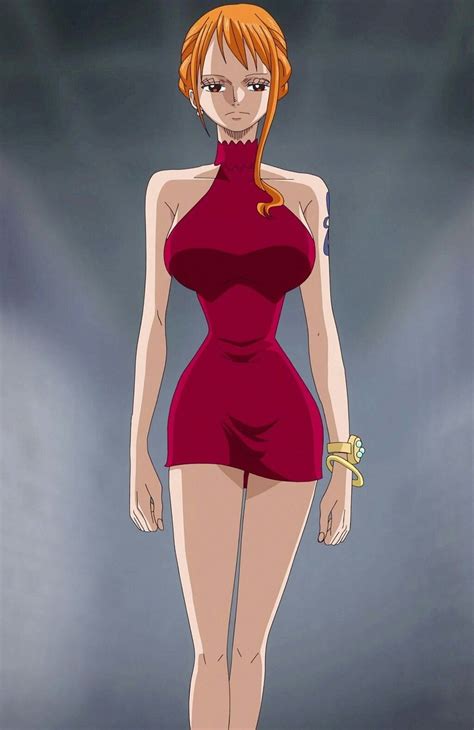 Nami Red Dress By Berg Anime On Deviantart