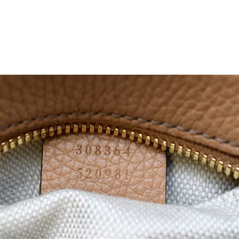 Gucci Soho Disco Pebbled Leather Small Crossbody Bag Rose Beige 308364
