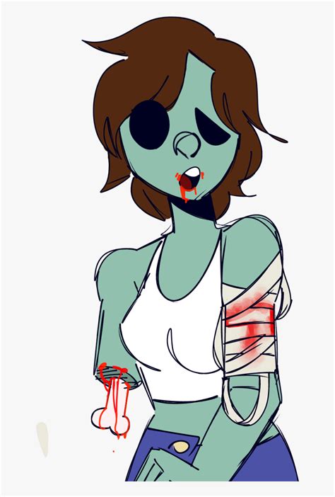 cute zombie girl cartoon